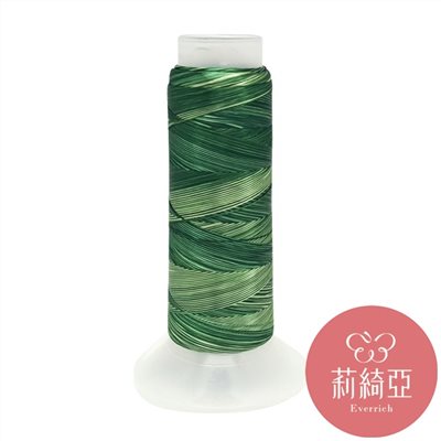 【60447】春仔花五色漸層湘線-墨綠色系