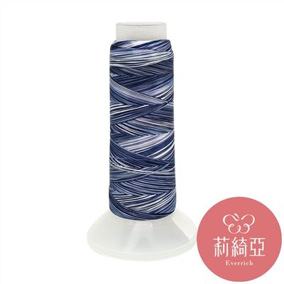【60448】春仔花五色漸層湘線-深藍色系