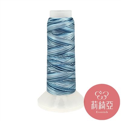 【60449】春仔花五色漸層湘線-藍色系