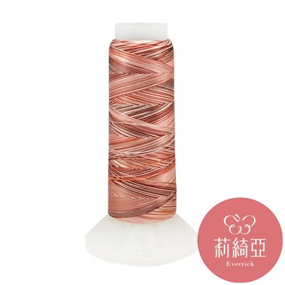 【60453】春仔花五色漸層湘線-咖啡金色系