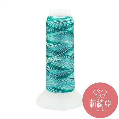 【60457】春仔花五色漸層湘線-禾雀花藍綠色系
