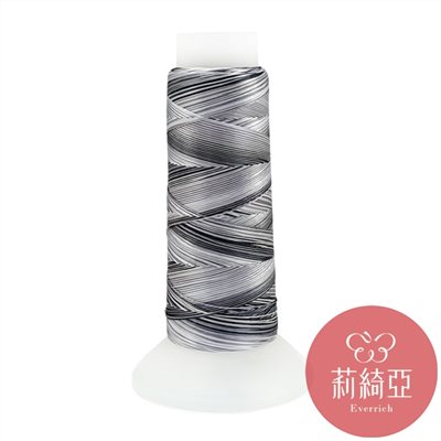 【60458】春仔花五色漸層湘線-灰黑色系