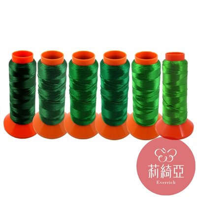 【60432-17】套組 / 春仔花 纏花四股線-綠色系列6捲
