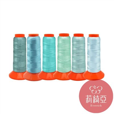 【60432-12】套組 / 春仔花 纏花四股線-藍調系列6捲