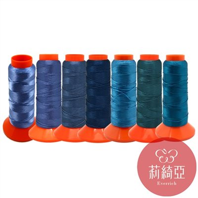 【60432-05】套組 / 春仔花 纏花四股線-寶藍系列7捲