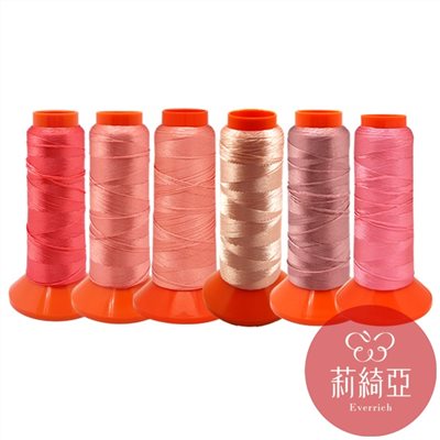 【60432-02】套組 / 春仔花 纏花四股線-粉色系列6捲