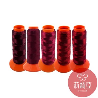 【60432-23】套組 / 春仔花 纏花四股線-櫻桃紅系列5捲