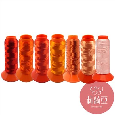【60432-03】套組 / 春仔花 纏花四股線-橙色系列7捲