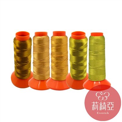 【60432-06】套組 / 春仔花 纏花四股線-金色系列5捲
