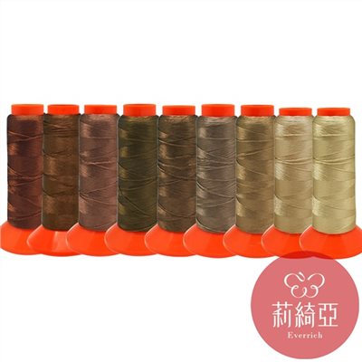 【60432-24】套組 / 春仔花 纏花四股線-醇香咖啡系列9捲