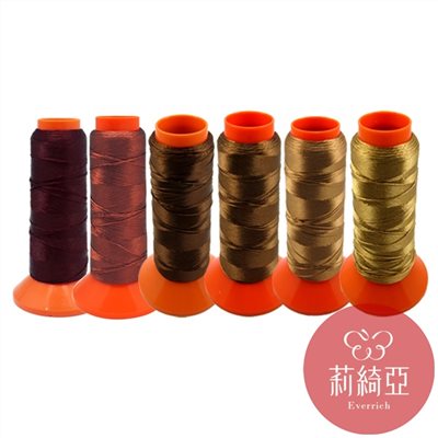 【60432-15】套組 / 春仔花 纏花四股線-咖啡色系列6捲