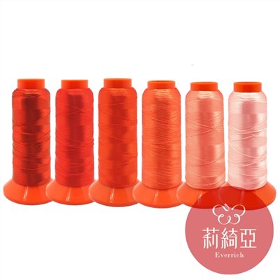 【60259】春仔花 纏花單股線-桔色6色漸層套組