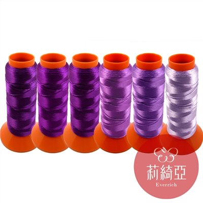 【60243】春仔花 纏花單股線-紫色I-6色漸層套組