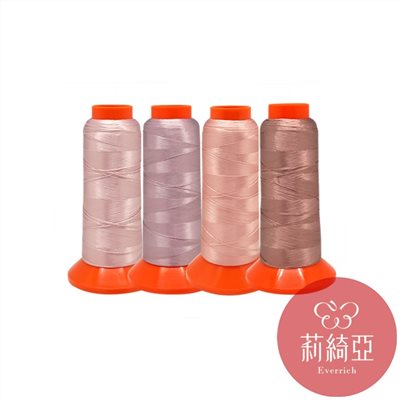 【60496】春仔花 纏花單股線-柔情紫4色漸層套組