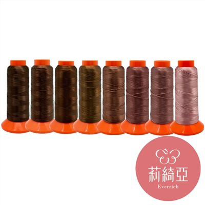【60283】春仔花 纏花單股線-咖啡色8色漸層套組