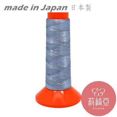 【60426】日本製．色蔥粉彩線-亮藍銀色