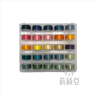 【60311I】隨身攜帶型春仔花(纏花)-單股新25色湘繡線盒I