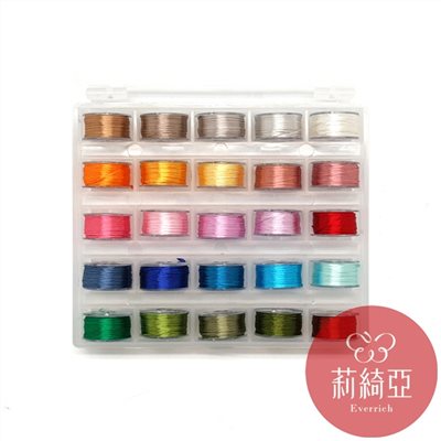 【60193D】階段學習型春仔花 纏花線梭心盒+25個梭心含四股線