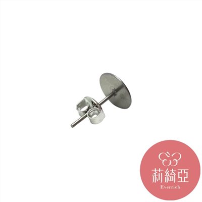 【60371】平台耳針-鎳色 (10對入)