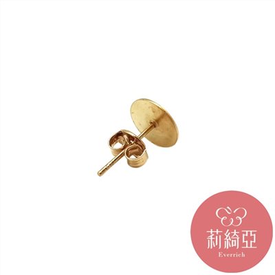 【60372】平台耳針-金色 (10對入)