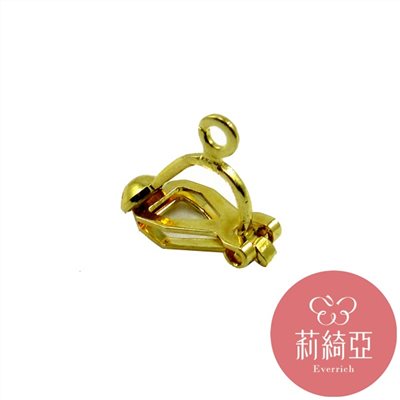 【60055】後三角耳夾-金色 (5對入)
