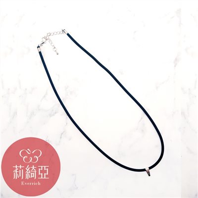 【60361A】新潮時尚項鍊繩-鉻色 (5入)