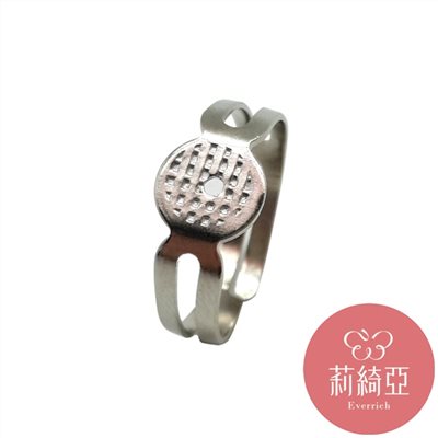 【60101】戒台-鎳色 (10入)