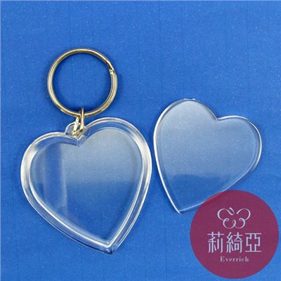 【60066】壓克力鑰匙圈-心型