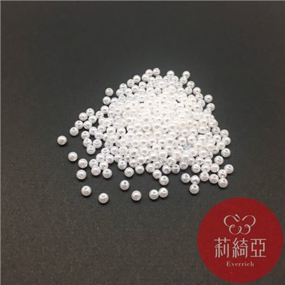【60546-02】珍珠白色圓珠 散珠 4mm 6g