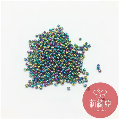 【60546-10】珍珠五彩亮色圓珠 散珠 4mm 6g