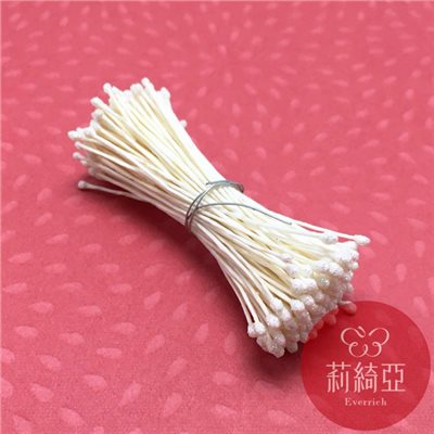 【60085-2】花芯-尖頭五彩-米白色