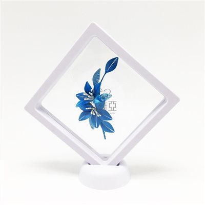 【60587B】懸浮系列-大地格局展示架-白色(小)
