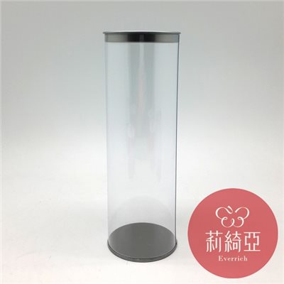 【60301】春仔花全透明圓桶精緻罐-長