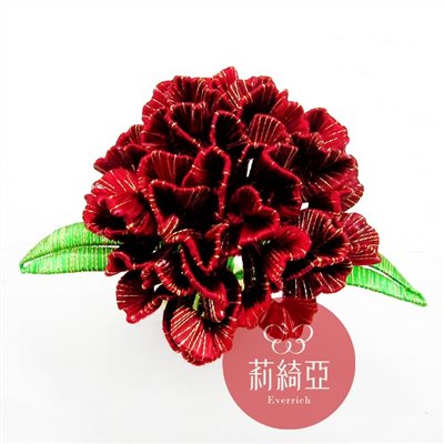【60058-071】春仔花．纏花裁剪紙型-母親花康乃馨花朵(3朵裝)