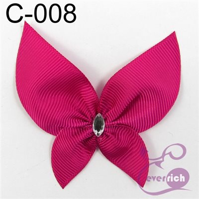 【C-008】馬卡龍蝴蝶-帽帶 (100入)