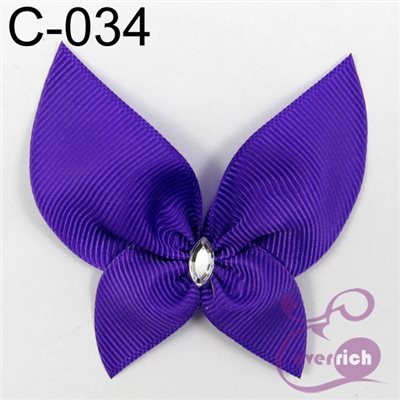 【C-034】馬卡龍蝴蝶-帽帶 (100入)