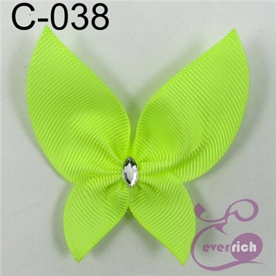 【C-038】馬卡龍蝴蝶-帽帶 (100入)