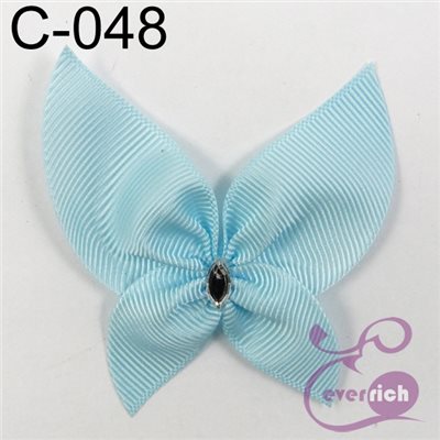 【C-048】馬卡龍蝴蝶-帽帶 (100入)