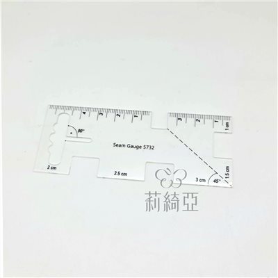 【60600A】春仔花(纏花)多功能量尺工具0.1cm