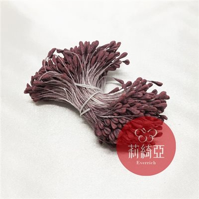 【60535-39】日本-深紫色雙瓣 / 細軸花芯