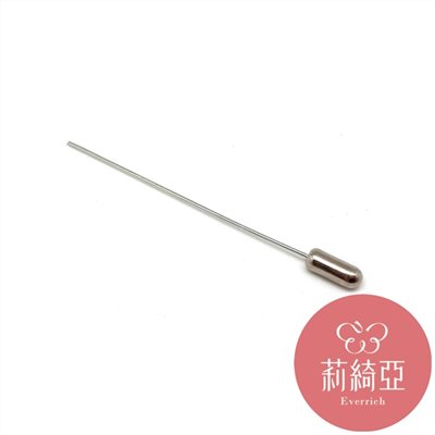 【60177】胸針．平頭長針-鍍鉻色 (6cm / 10入)