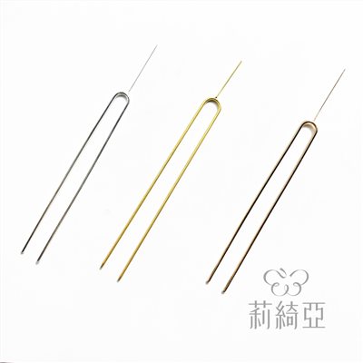 【60140】雙直U型帶針仙氣髮簪-2支/包